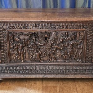 Een eikenhouten kist, Bremen ca 1600-1620